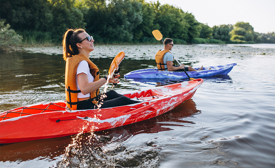 kayaking on river mobile 900x550